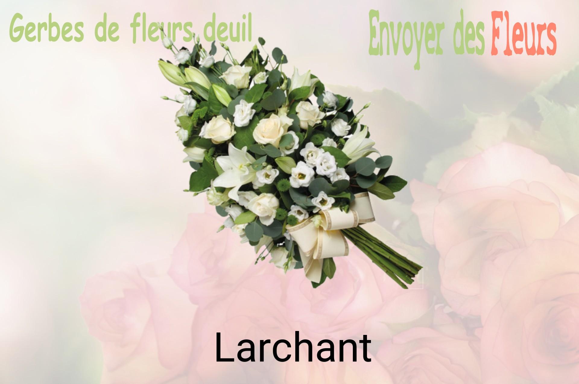 Gerbe de fleurs de deuil livrée à Larchant